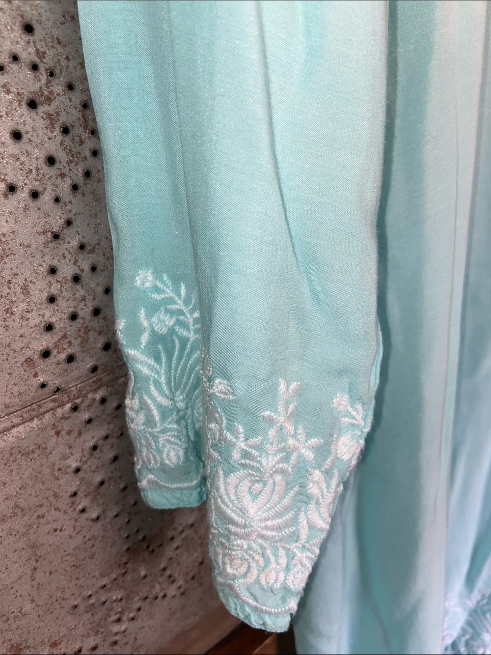 Melissa Odabash Embroidered Beaded Tunic Pullover Dress Beach Coverup size S - Picture 4 of 7